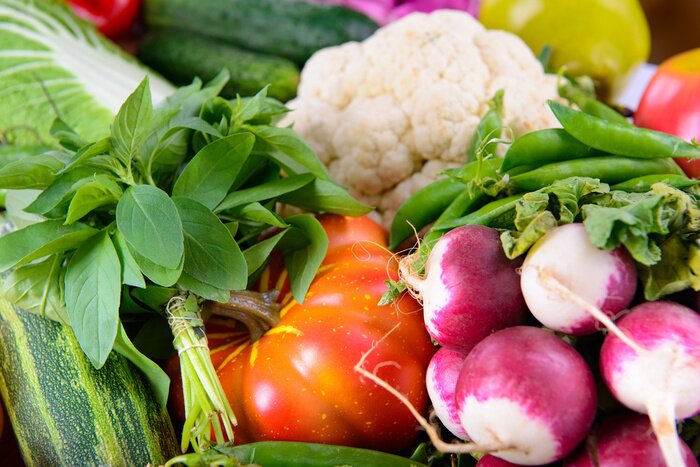 Papier peint  Légumes de printemps