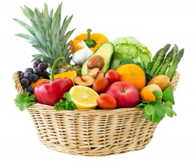 Légumes du marché dans un panier