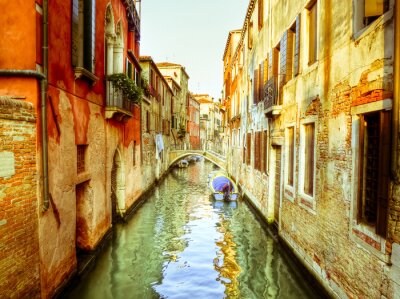 Papier peint  Les canaux colorés de Venise