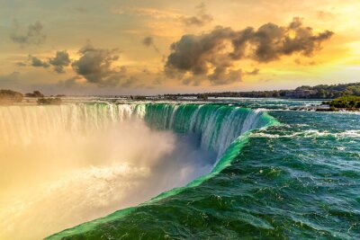 Papier peint  Les eaux turquoises des chutes du Niagara
