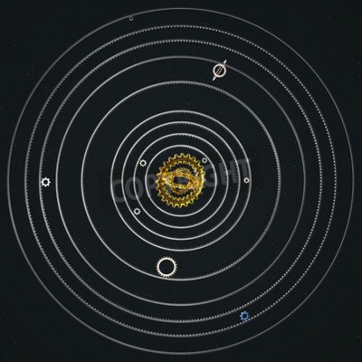 Papier peint  Les orbites du système solaire