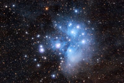 Papier peint  Les Pléiades et la galaxie