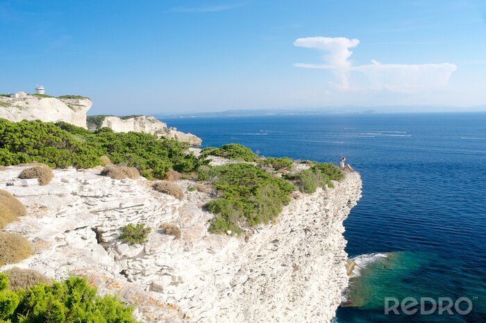 Papier peint  Les rochers et la mer en Corse