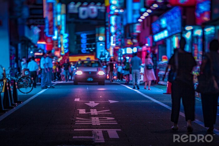 Papier peint  Les rues néon de Tokyo