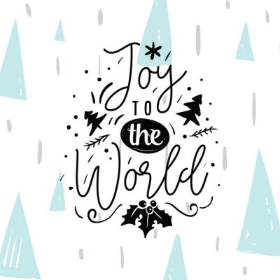 Lettrage dans l'esthétique de Noël