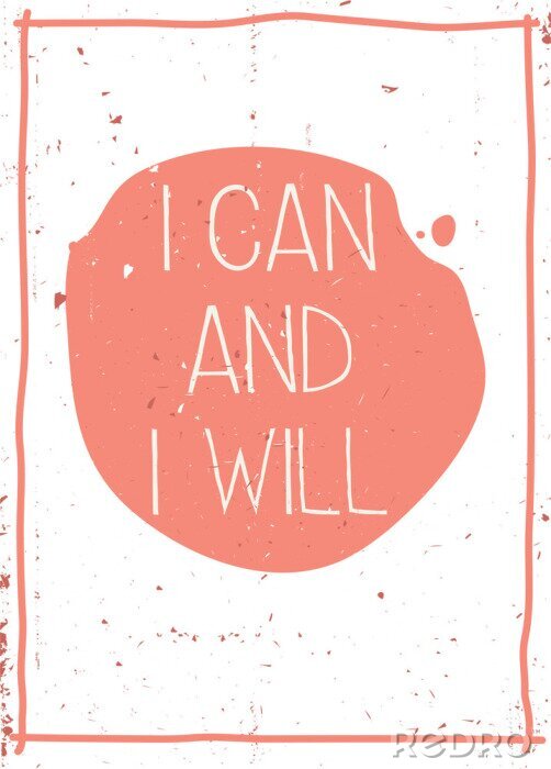 Papier peint  Lettrage de motivation girly