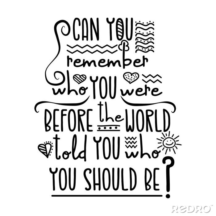 Papier peint  Lettrage de question minimaliste