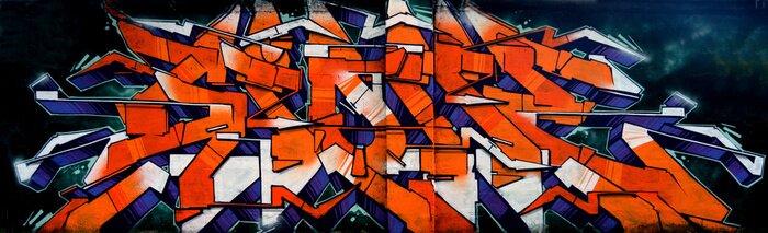 Papier peint  Lettrage hip-hop