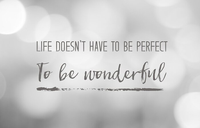 Papier peint  Lettrage typographique, vous n'avez pas besoin d'être parfait