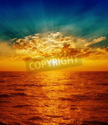 Papier peint  Lever de soleil abstrait