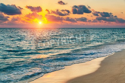 Papier peint  Lever de soleil aux Maldives