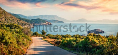 Papier peint  Lever de soleil et paysage marin