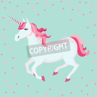 Papier peint  Licorne enchantée