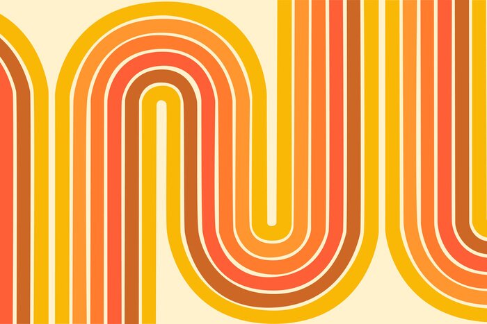 Papier peint  Lignes fluides ensoleillées