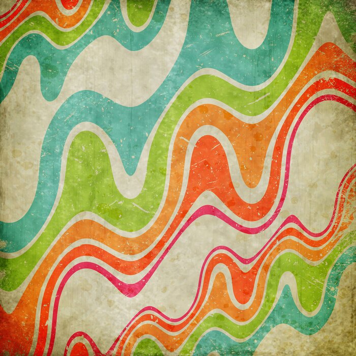 Papier peint  Lignes géométriques vintage