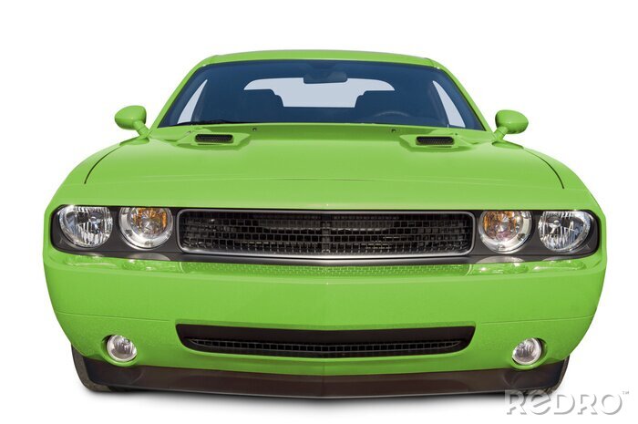 Papier peint  Lime Green Muscle Car