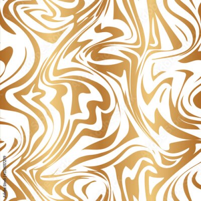 Papier peint  Liquid marble effect. Elegant background. Fluid stains seamless pattern border. Abstract tender lattice. Repeating delicate splash. Design for fabric, wallpaper, interior, prints. Texture flow. Vector