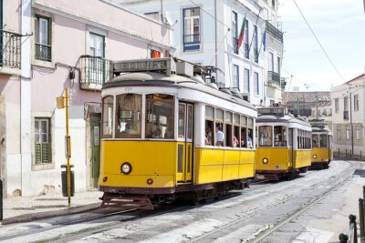 Papier peint  Lisboa de tramway