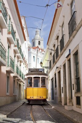 Papier peint  Lisboa de tramway