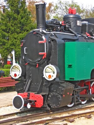 Papier peint  Locomotive train exposition