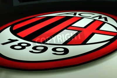 Papier peint  Logo du club de football de l'AC Milan