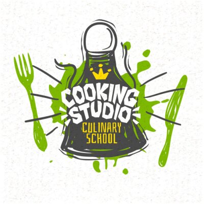 Logo en couleurs école de cusine