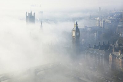Papier peint  Londres dans le brouillard