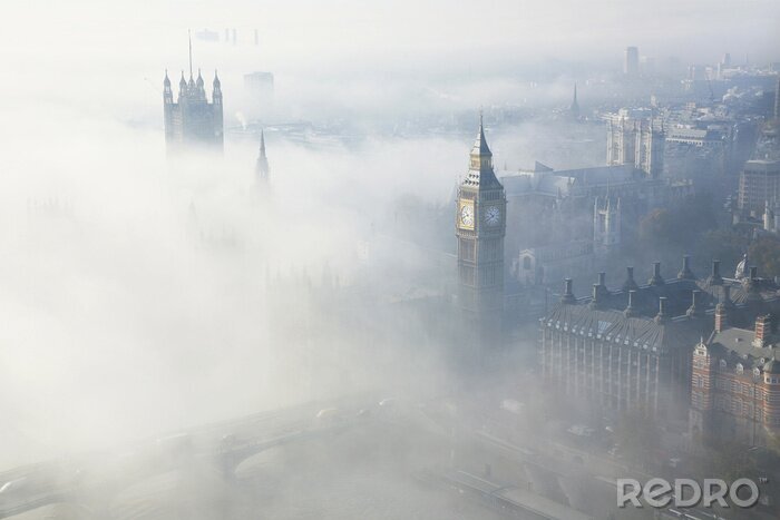 Papier peint  Londres dans le brouillard