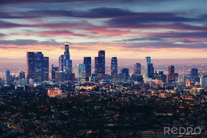 Papier peint  Los Angeles paysage en trois dimensions