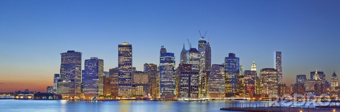 Papier peint  Lumières à l'intérieur des immeubles new-yorkais