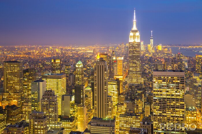 Papier peint  Lumières dans la ville de New York