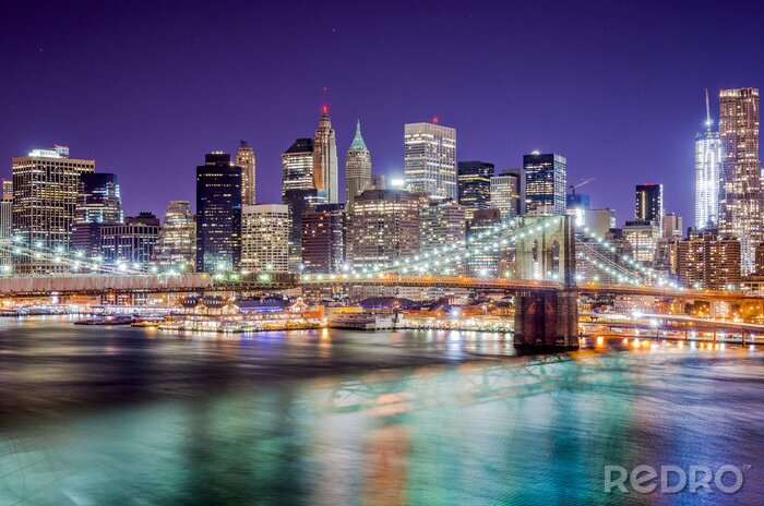 Papier peint  Lumières néons New York