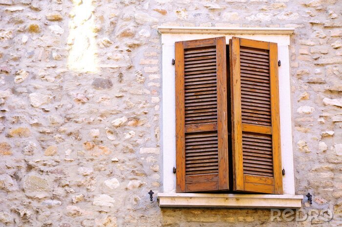Papier peint  Maison italienne avec des fenêtres