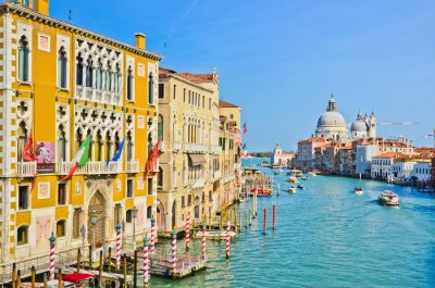 Papier peint  Maisons au bord de l'eau à Venise