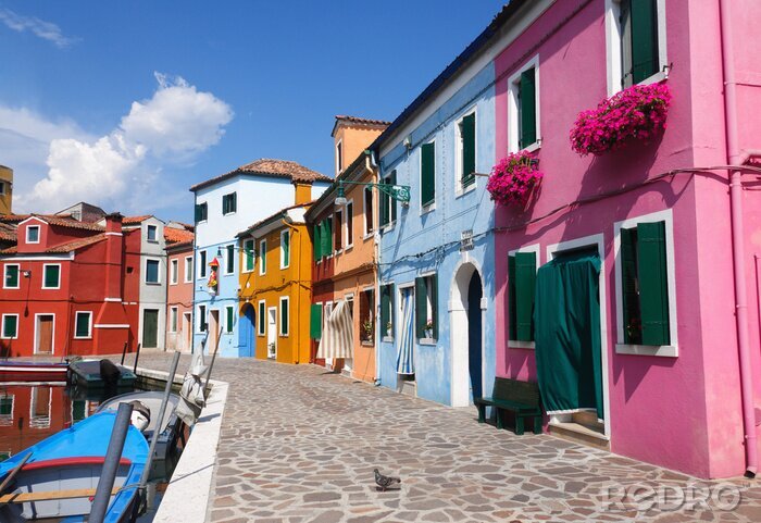 Papier peint  Maisons colorées à Burano