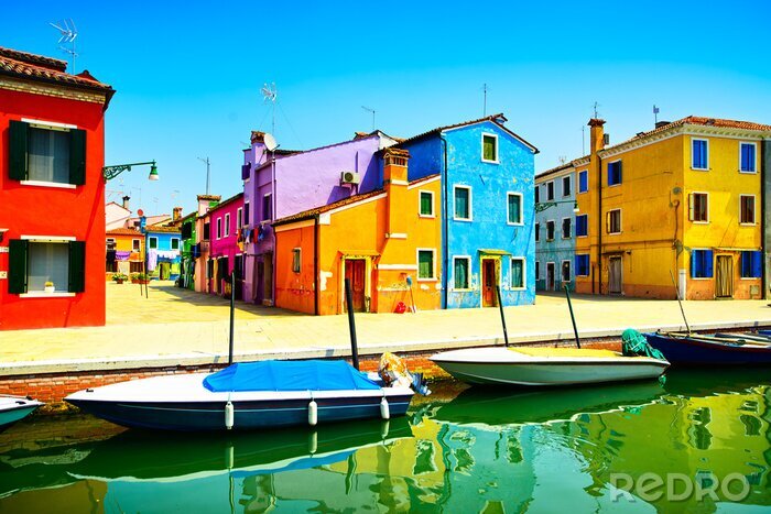Papier peint  Maisons colorées à Venise