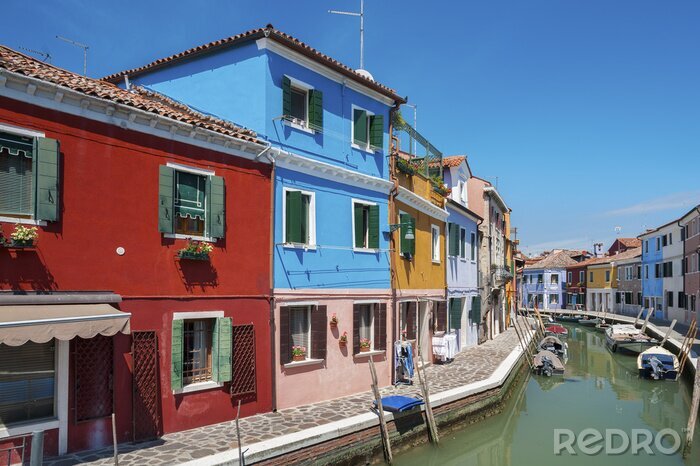 Papier peint  Maisons dans une rue à Venise