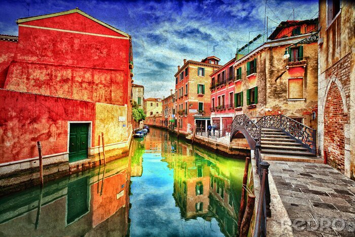Papier peint  Maisons de Venise dignes d'une peinture