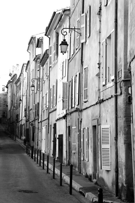 Papier peint  Maisons en noir et blanc