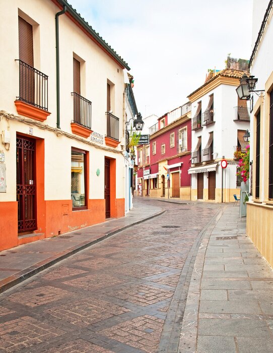 Papier peint  Maisons sous un ciel couvert