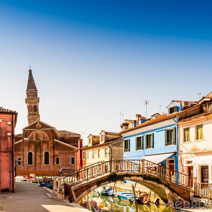 Papier peint  Maisons urbaines colorées à Venise