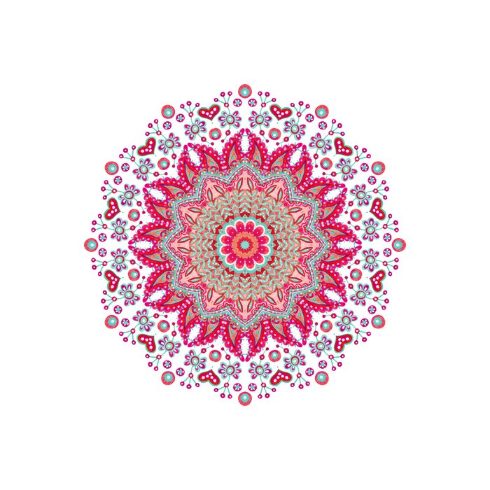 Papier peint  Mandala coloré style oriental