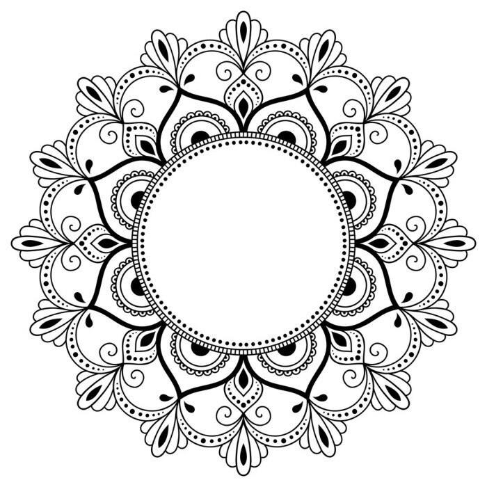 Papier peint  Mandala style oriental