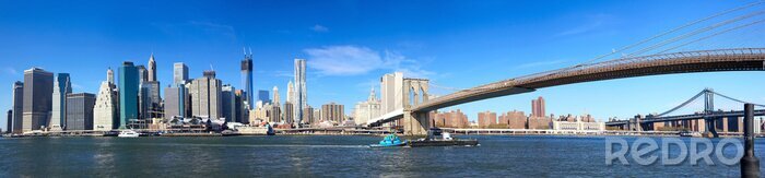 Papier peint  Manhattan panorama avec pont