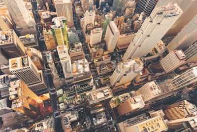 Papier peint  Manhattan vue aérienne