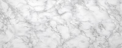 Papier peint  Marble background.White stone texture with gray shadow.Panoramic format.