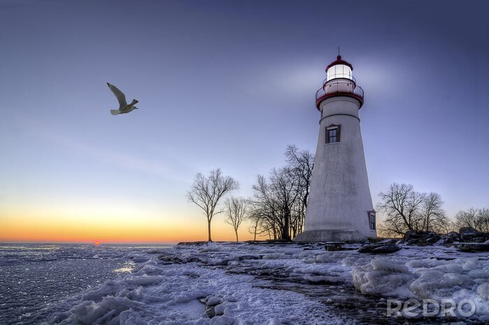 Papier peint  Marblehead Lighthouse Sunrise