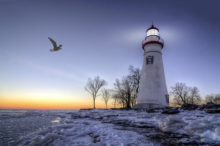 Papier peint  Marblehead Lighthouse Sunrise