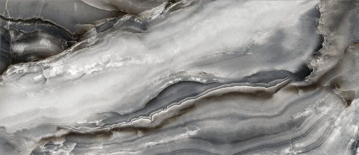 Papier peint  Marbre liquide gris façon brouillard