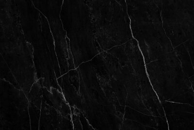 Papier peint  Marbre noir avec veines blanches